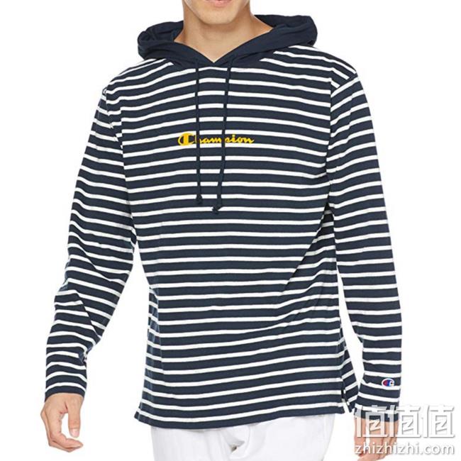 100%棉，Champion冠军 连帽T恤 C3-Q432 男士卫衣 到手约282.7元 值值值-买手聚集的地方