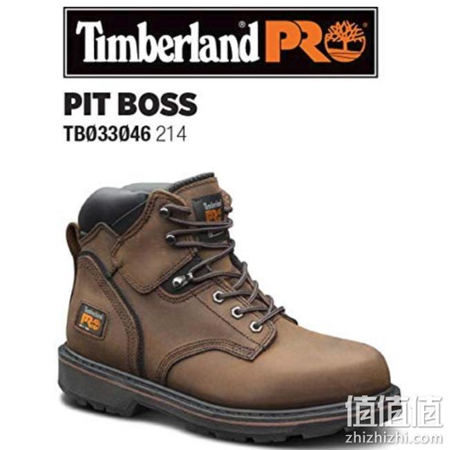 8.5W码：Timberland PRO 男式 Pitboss 6英寸 软头靴子 prime到手约635元（京东国际1399元） 值值值-买手聚集的地方