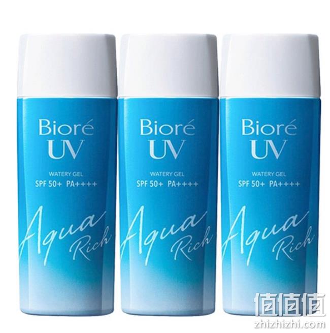 2019版、90mlx3件!Biore 碧柔 多效水润防晒啫喱 SPF50+ PA++++ 139元,黑卡更低价 值值值-买手聚集的地方
