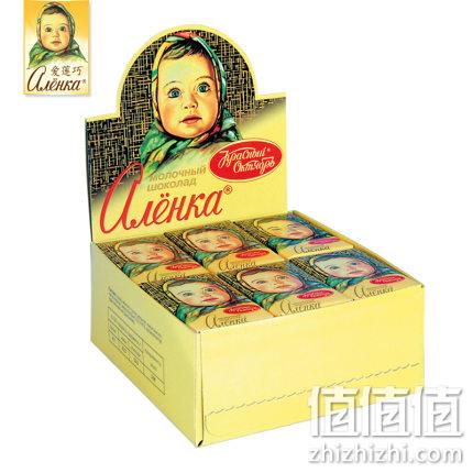 谢霆锋《锋味》推荐、纯可可脂、1斤多：15gx42块  俄国 爱莲巧 牛奶巧克力 券后49.9元包邮 值值值-买手聚集的地方