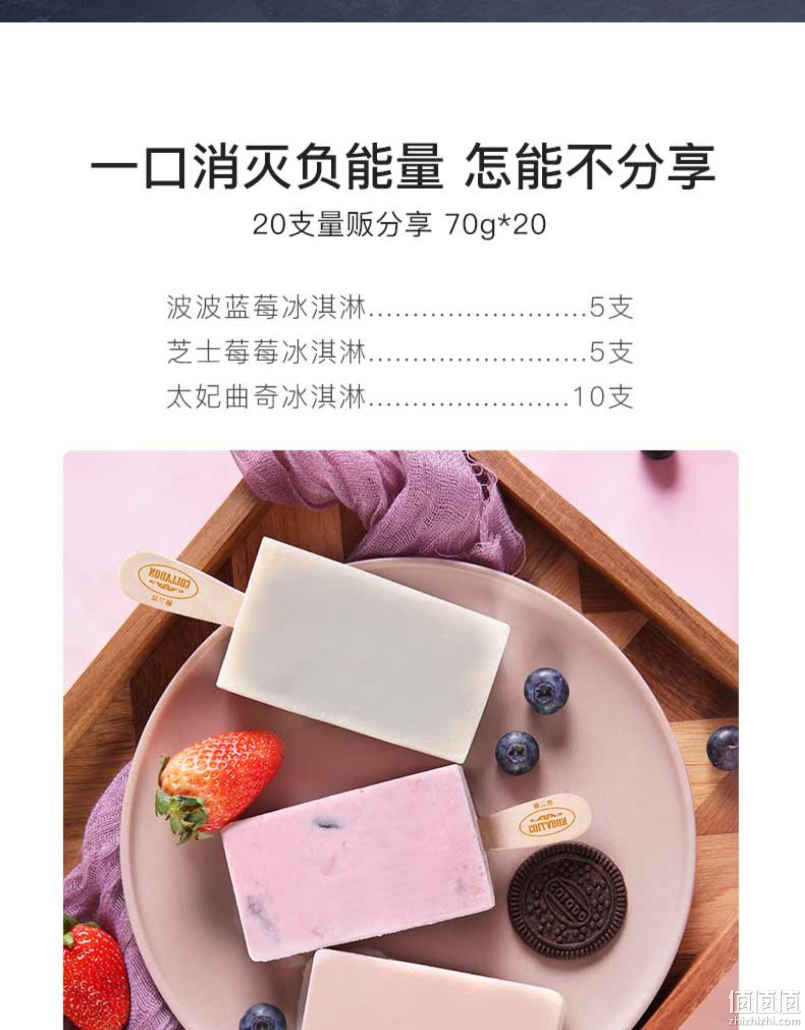 澳洲奶源、低糖：含3种口味 70gx20支 格兰朵 意式雪糕冰淇淋 券后99元包邮 值值值-买手聚集的地方