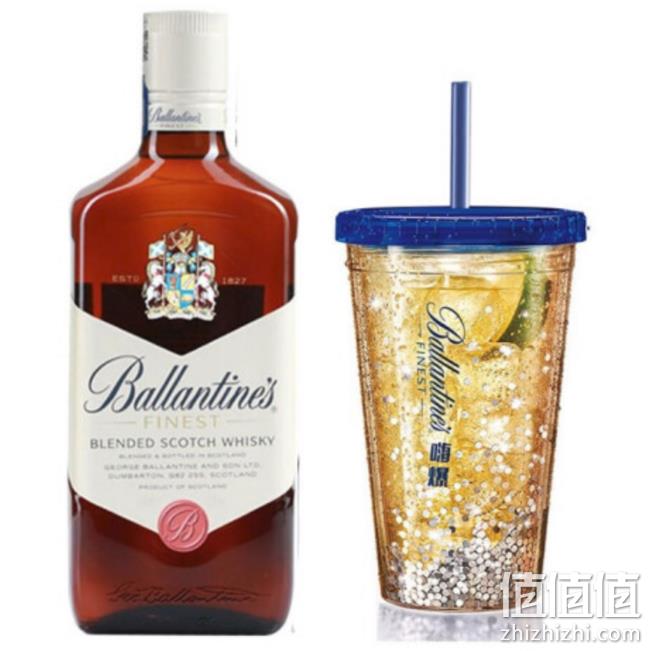 Ballantine‘s 百龄坛 特醇苏格兰威士忌 700ml 99元包邮，赠杯子+50ml小酒 值值值-买手聚集的地方