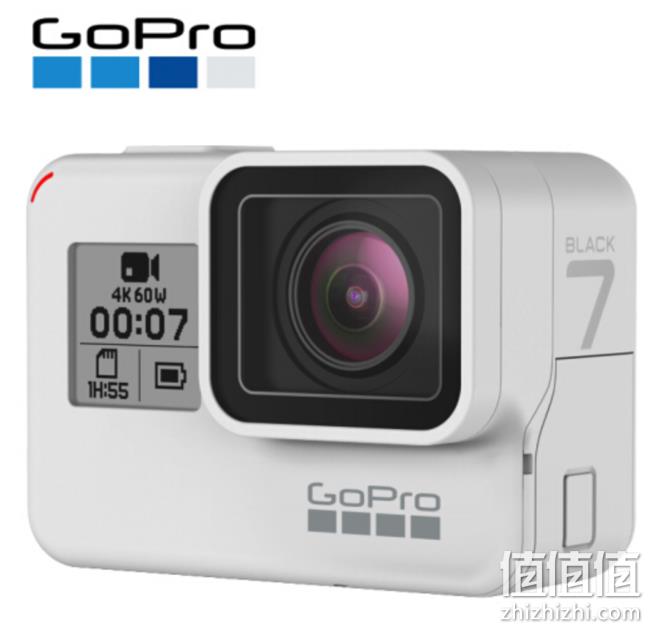 4K 60fps+10米防水+防抖：GoPro HERO7 Black 运动相机 暮光白 1949元包邮（京东2498元） 值值值-买手聚集的地方