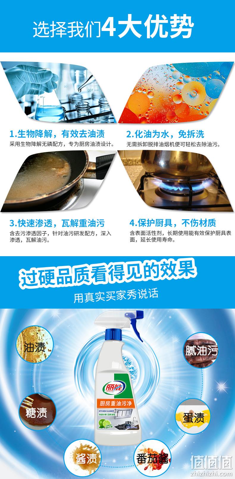 500mlX3瓶 丽能厨房清洁剂 券后19.8元包邮 值值值-买手聚集的地方