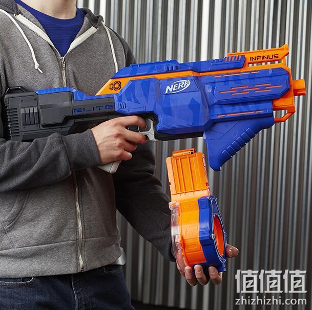 童年的浪漫，孩之宝 Nerf 热火 精英系列 儿童玩具枪 超火力发射器升级版礼盒 券后129元包邮，送健达食玩奇趣蛋1颗 值值值-买手聚集的地方