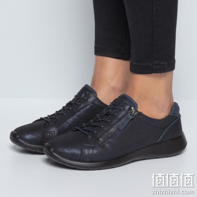 35码，ECCO 爱步 Soft 5 柔酷5号 女士真皮休闲运动鞋 prime到手约479元 值值值-买手聚集的地方
