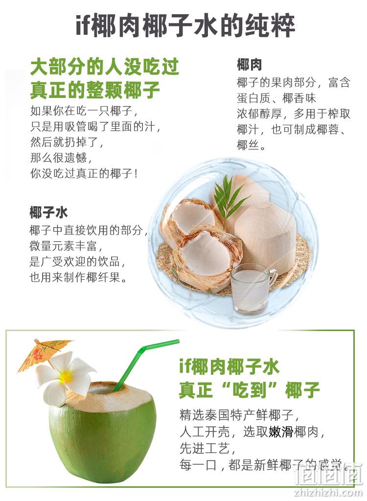 泰国原装进口、NFC含果肉果汁：350mlx12瓶 IF 低卡低糖椰子水 券后59.9元包邮 值值值-买手聚集的地方