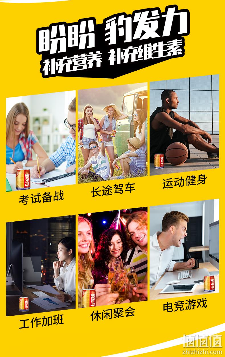 250mlx6罐 盼盼 豹发力 氨基酸维生素植物能量饮料 15.9元包邮 值值值-买手聚集的地方