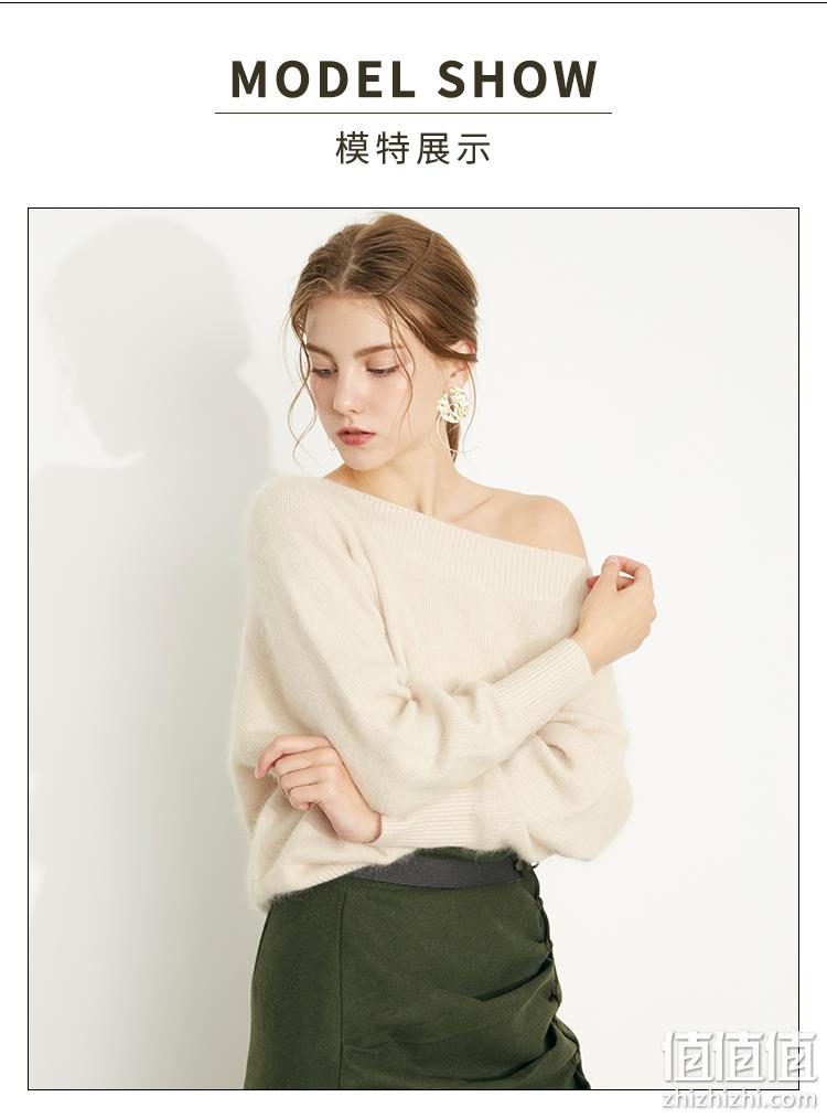 大差价！Snidel 女士一字领纯色针织毛衣 SWNT 195084 prime到手约291元（天猫602元） 值值值-买手聚集的地方