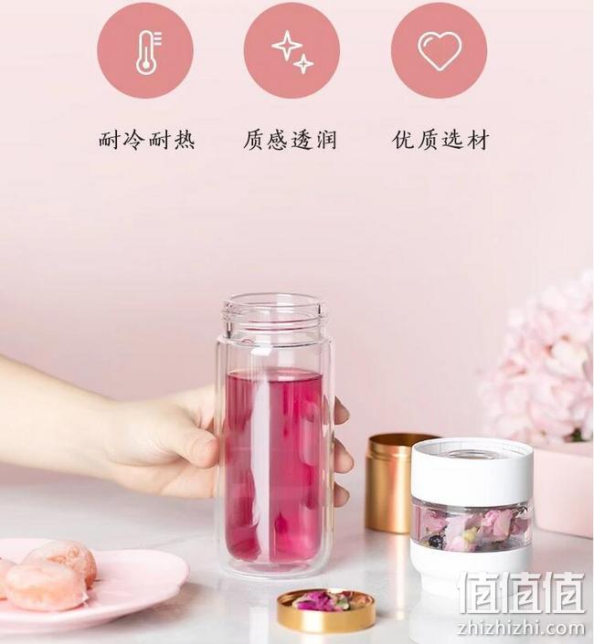 随时随地泡好茶，网易严选 240ml 茶水分离耐热玻璃杯 89元包顺丰 值值值-买手聚集的地方