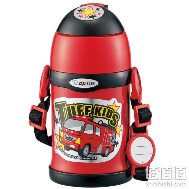 两用式、吸管&杯盖：ZOJIRUSHI 象印 儿童不锈钢水杯 运动型  红色 450ml prime到手约177元 值值值-买手聚集的地方