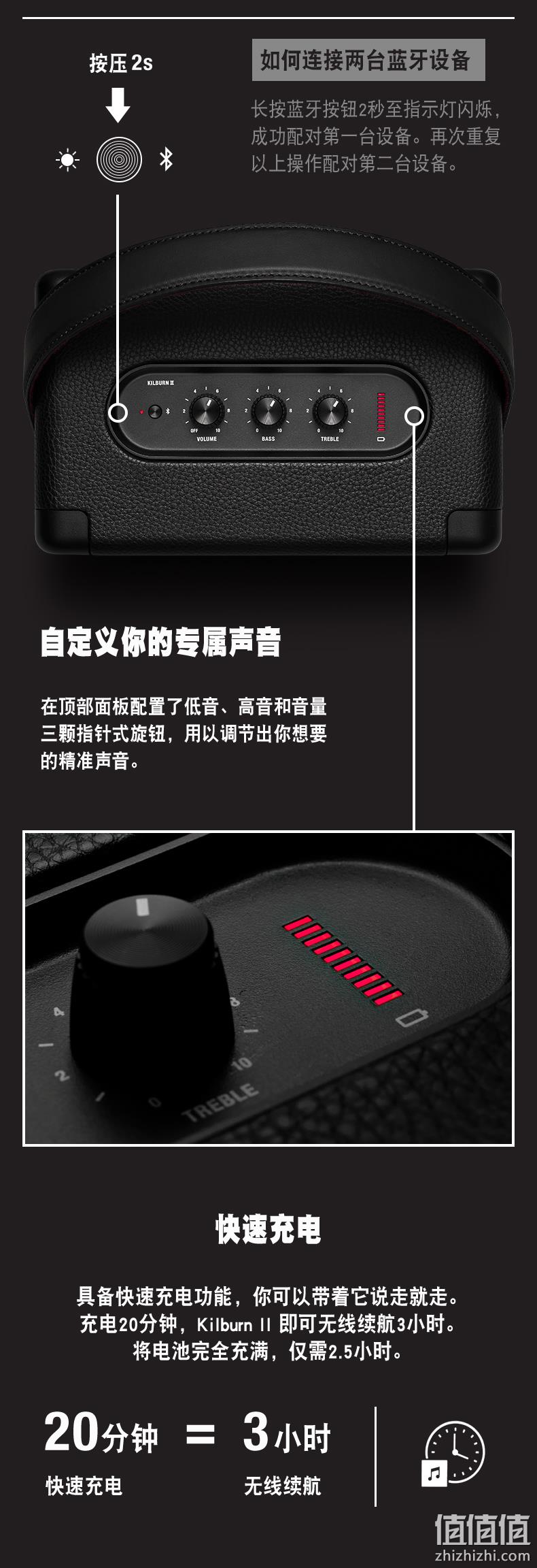 Marshall马歇尔 Kilburn II 便携式音箱 prime到手约1557元(天猫2899元) 值值值-买手聚集的地方
