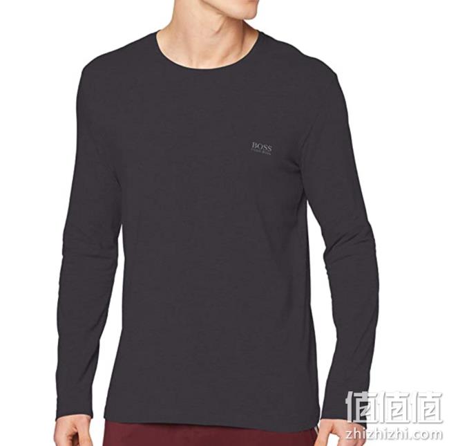 亲肤弹力棉，BOSS Hugo Boss 雨果·博斯 Mix & Match 男士休闲长袖T恤 prime直邮到手255元 值值值-买手聚集的地方