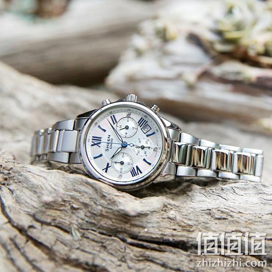 CASIO 卡西欧 SHEEN系列 SHE-5520D-7A 女款三眼计时复古手表 625元包邮 值值值-买手聚集的地方