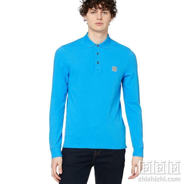 HUGO BOSS 男士 Passerby 时尚通勤休闲长袖Polo衫 Prime直邮到手424元（京东1100元） 值值值-买手聚集的地方