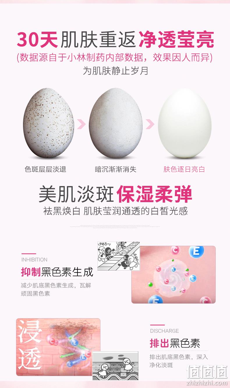 淡斑祛斑、美白润肤：30g 小林制药 美白保湿祛斑膏 券后69元包邮 值值值-买手聚集的地方