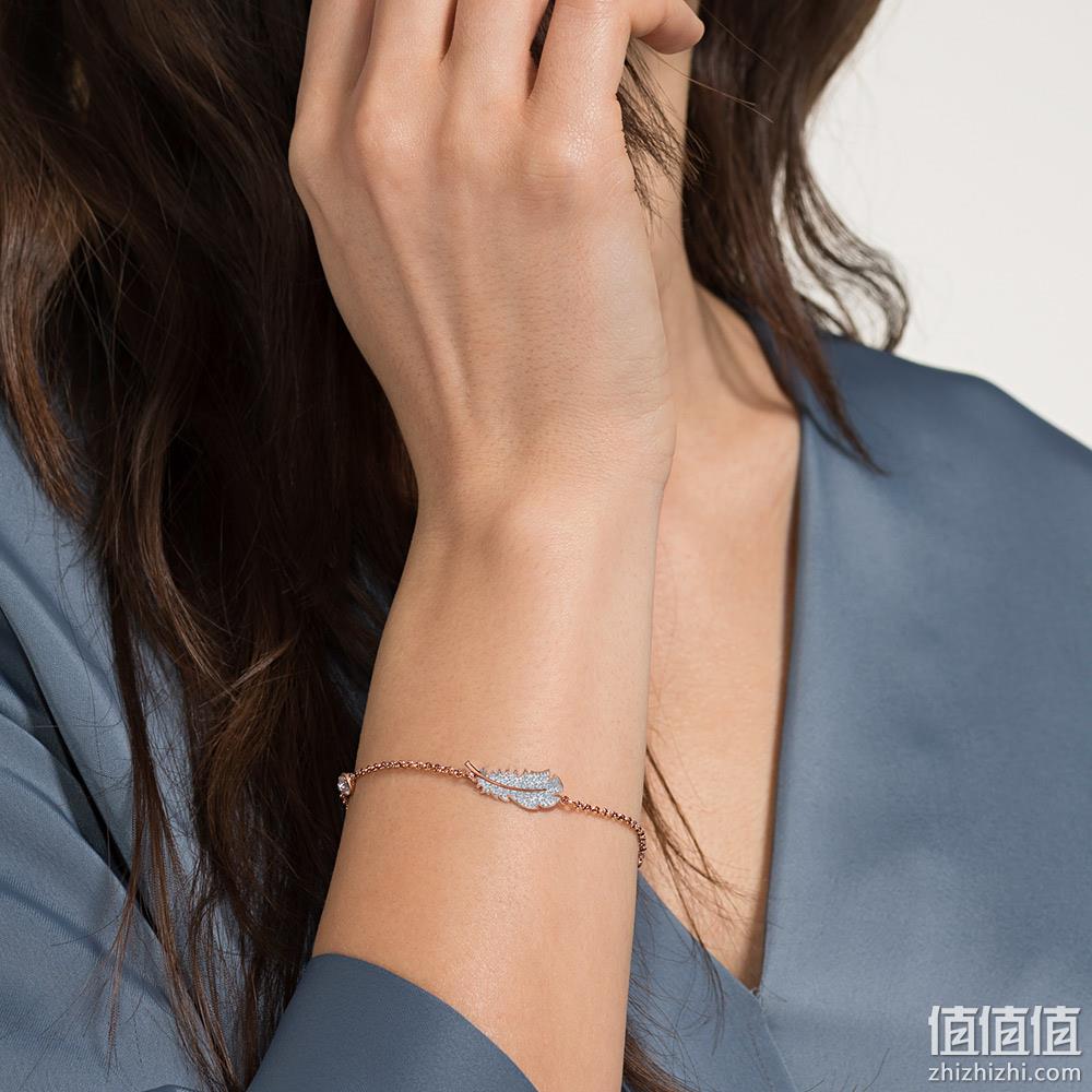 Swarovski 施华洛世奇 轻盈羽毛隐形磁扣手链 5511003 378元包邮包税（天猫​899元） 值值值-买手聚集的地方