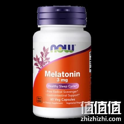 安神助眠！90片x2瓶，美国 NOW 诺奥 褪黑素片 69元包邮（之前39元/60粒） 值值值-买手聚集的地方