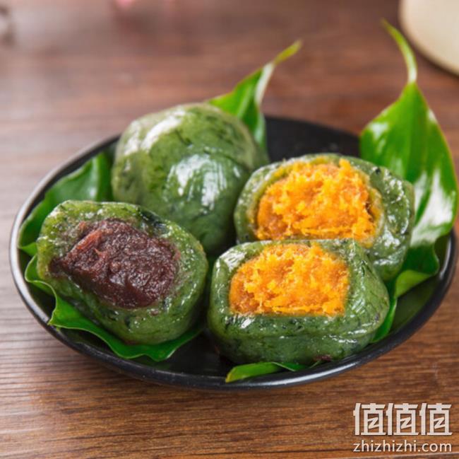 知味观 麻芯/蛋黄肉松/豆沙 青团 3盒装 1kgx2件 59.8元包邮 值值值-买手聚集的地方