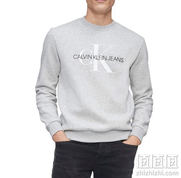 Calvin Klein 卡尔文·克莱恩 男士 舒适透气圆领针织运动衫 Prime直邮到手256元（天猫特价745元） 值值值-买手聚集的地方