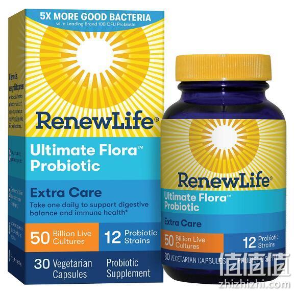 500亿超高含量：30粒 Renew Life Ultimate Flora 益生菌素食胶囊 Prime直邮到手163.67元 值值值-买手聚集的地方