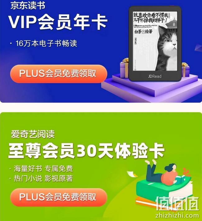 京东Plus会员特权，4月读书月福利 免费阅读海量好书 0元领读书VIP会员 值值值-买手聚集的地方