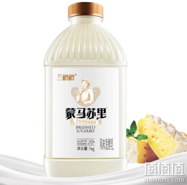 无胶质、无防腐剂：1000gx8桶 兰格格 蒙马苏里乳酪酸奶桶装 110.8元包邮 值值值-买手聚集的地方