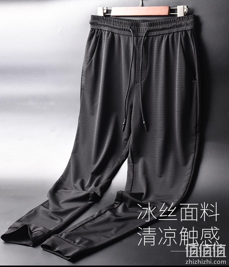4.9分，触感冰爽：PARKEOUWEN帕克欧文 男士 冰丝网眼速干运动裤 券后29元起包邮 值值值-买手聚集的地方