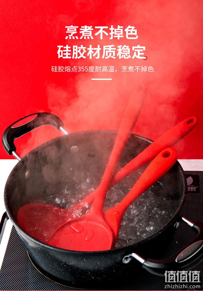 婴儿食品级硅胶，耐高温不伤锅：ZASSHU 硅胶锅铲 券后9.8元起包邮 值值值-买手聚集的地方