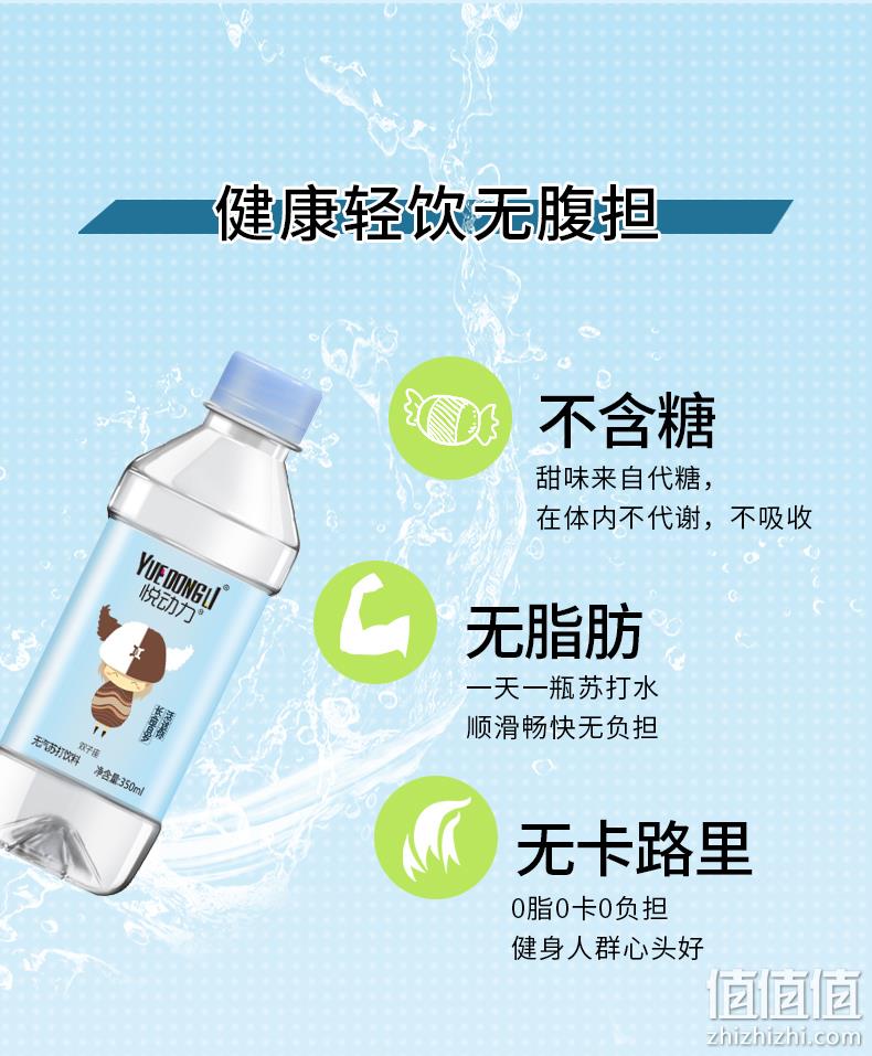 0糖0卡：悦动力 原味soda苏打水 350mlx24瓶 28.8元包邮 值值值-买手聚集的地方