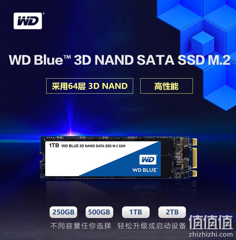 日亚人气产品、1TB、家用蓝盘：WD 西部数据 Blue系列 固态硬盘 Prime直邮到手958元（京东1059元） 值值值-买手聚集的地方
