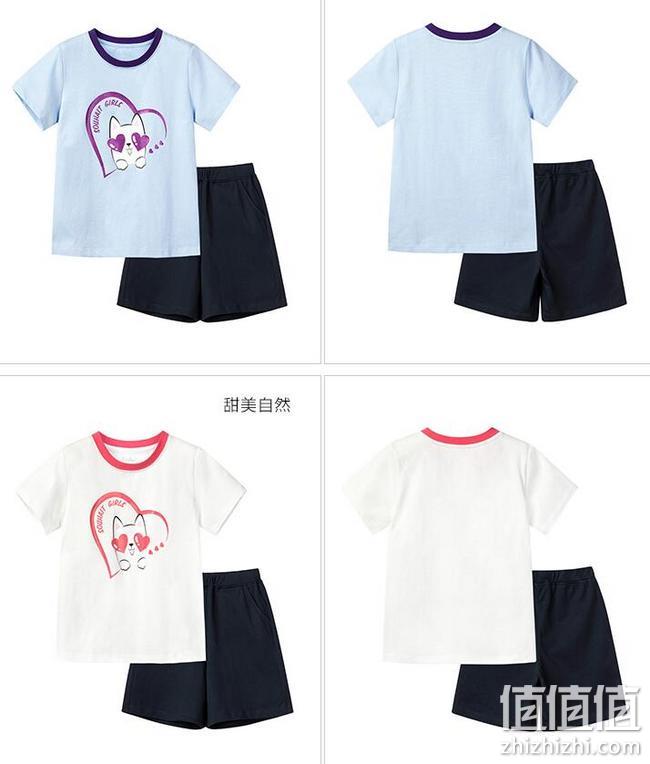 水孩儿 2020年夏季新款 儿童时尚短袖套装 T恤+短裤 券后69元包邮（吊牌价239元） 值值值-买手聚集的地方
