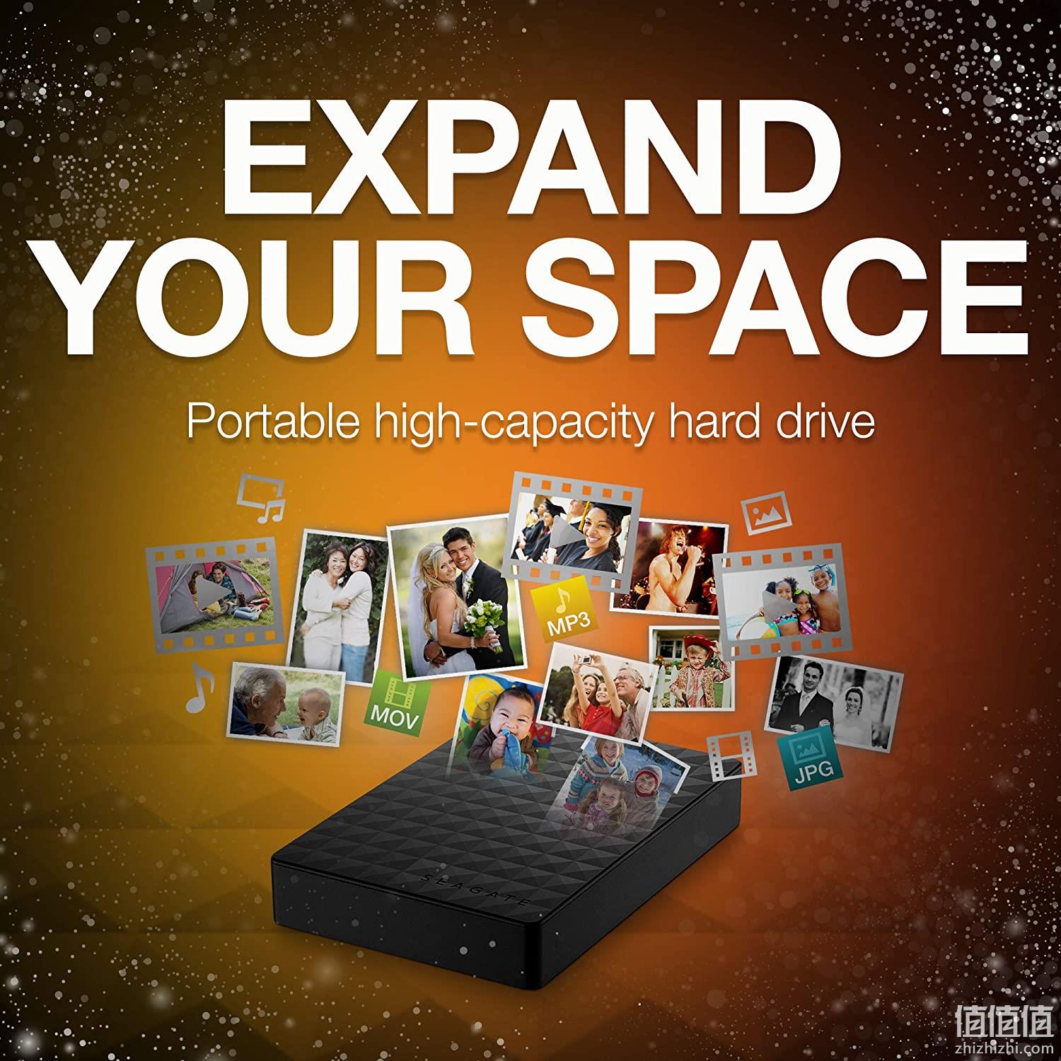 5TB、2.5英寸： SEAGATE/希捷 Expansion 新睿翼 移动硬盘 Prime直邮到手773元（京东999元） 值值值-买手聚集的地方