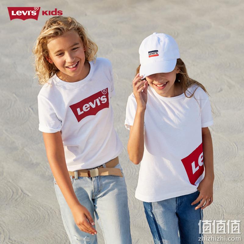 100%棉，Levi's 李维斯 儿童短袖T恤 多款花色 券后79元起包邮 值值值-买手聚集的地方