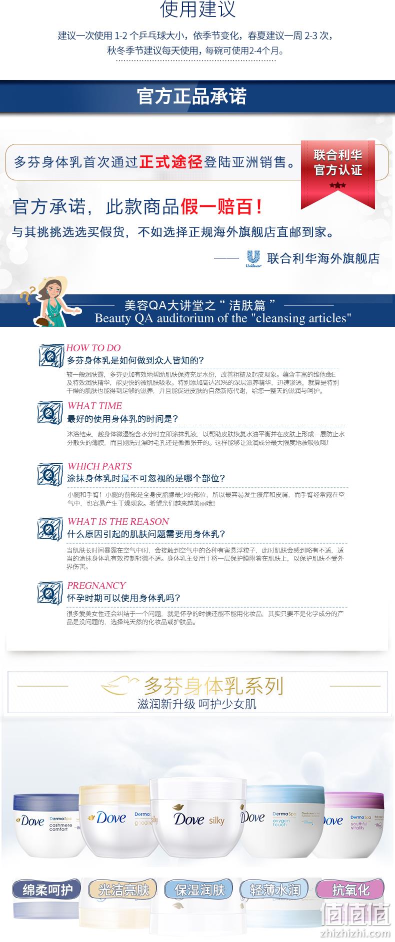 德国原产进口、美白保湿：300mlx2瓶 Dove 蚕丝身体乳 59元包邮 值值值-买手聚集的地方