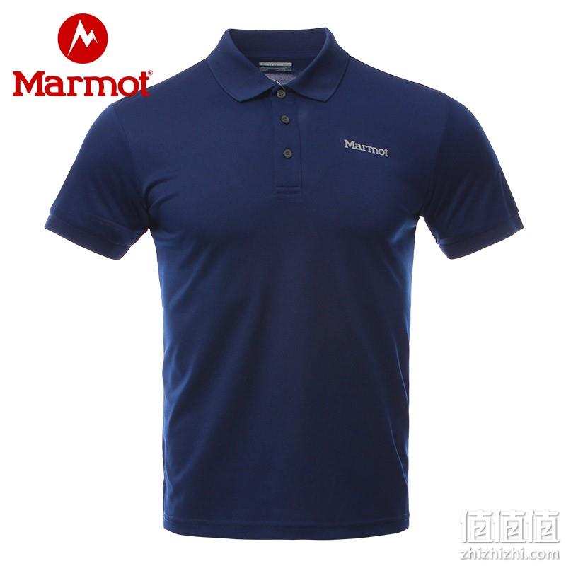 正价2.7折 今年专柜新款：Marmot 土拨鼠 男士速干Polo衫 3色 券后164元包邮（吊牌价599元） 值值值-买手聚集的地方