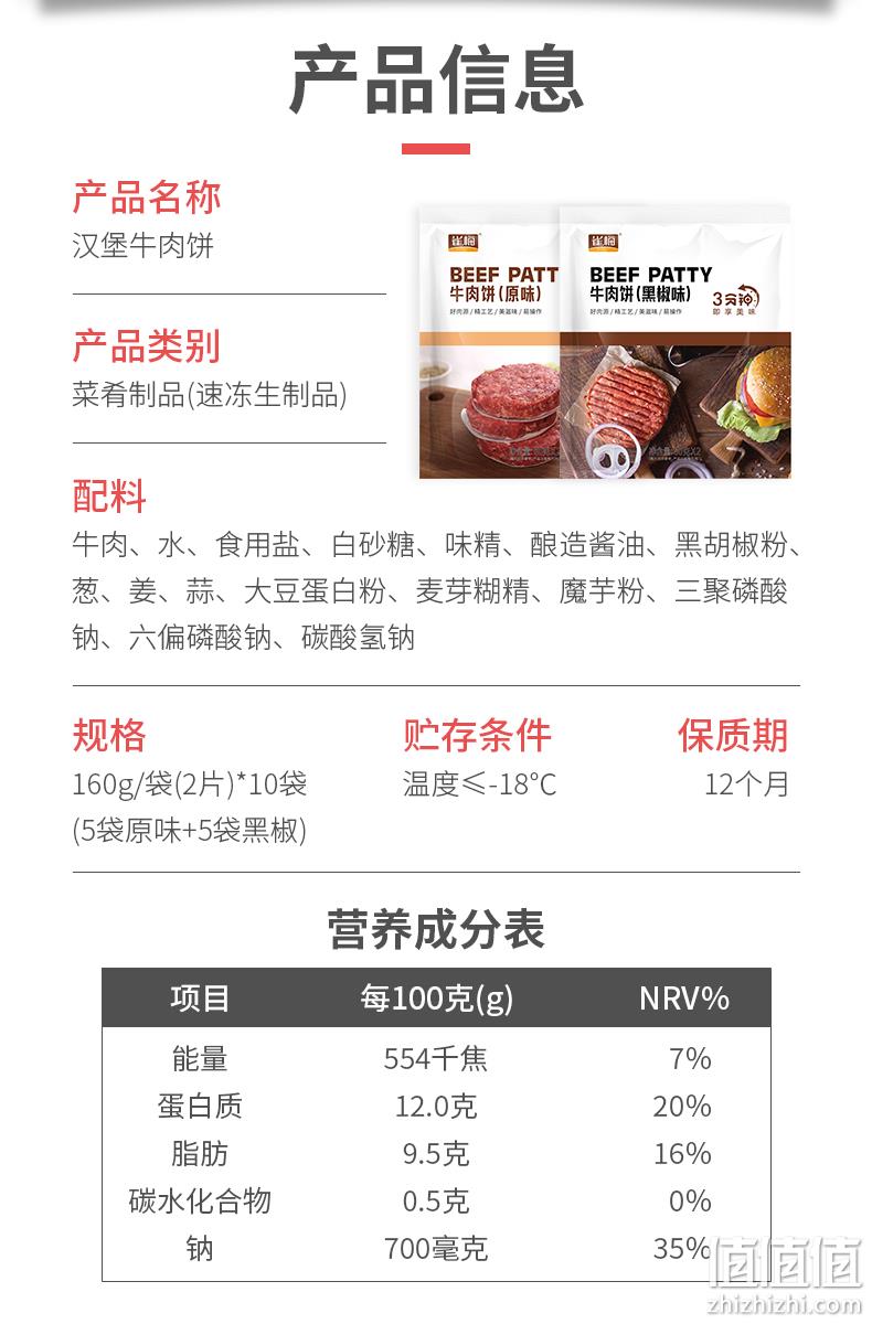 澳洲进口肉源、在家自制汉堡：160gx10袋 阿品 牛肉饼/汉堡肉 券后99元包顺丰冷链 值值值-买手聚集的地方