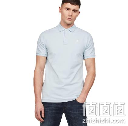1倍差价：G-Star Raw 男士弹力有机棉Polo衫 prime直邮到手251.26元（天猫类似款493元） 值值值-买手聚集的地方