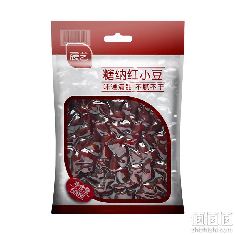 整颗粒，入口即化：500gx3袋 展艺 糖纳红小豆 券后15.8元包邮 值值值-买手聚集的地方