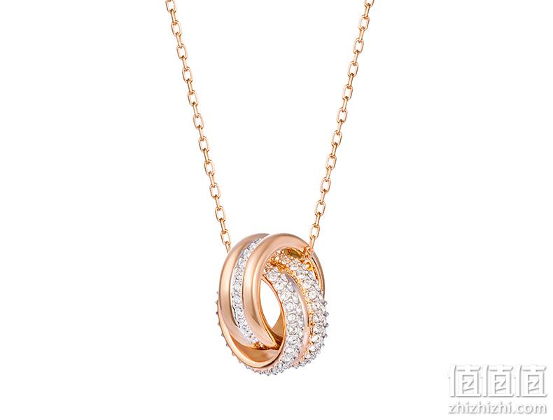 近2倍差价 Swarovski 施华洛世奇 Further 立体编结双环水晶项链 Prime直邮到手481元（天猫618价880元） 值值值-买手聚集的地方