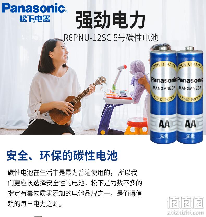 Panasonic 松下 R6PNU-12SC 碳性干电池 12节 9.9元包邮 值值值-买手聚集的地方