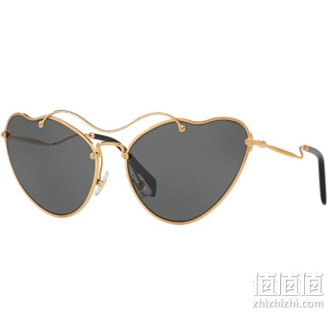 Miu Miu 缪缪 金色复古猫眼太阳眼镜 MU55RS 7OE1A1 prime直邮到手706元 值值值-买手聚集的地方