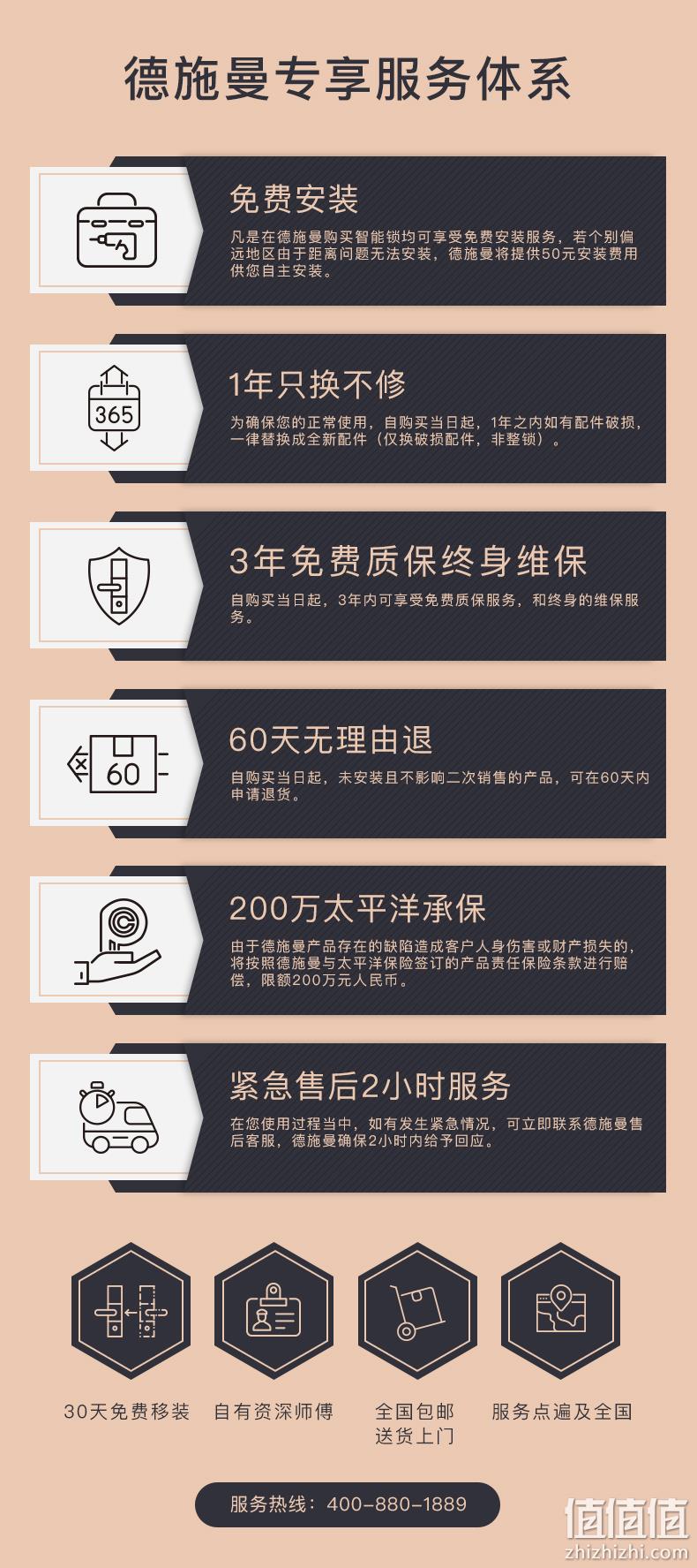 19年红点设计奖 高端全自动开门：德施曼 智能指纹锁 Q5 1日0点：1989元包邮（上次2099元） 值值值-买手聚集的地方