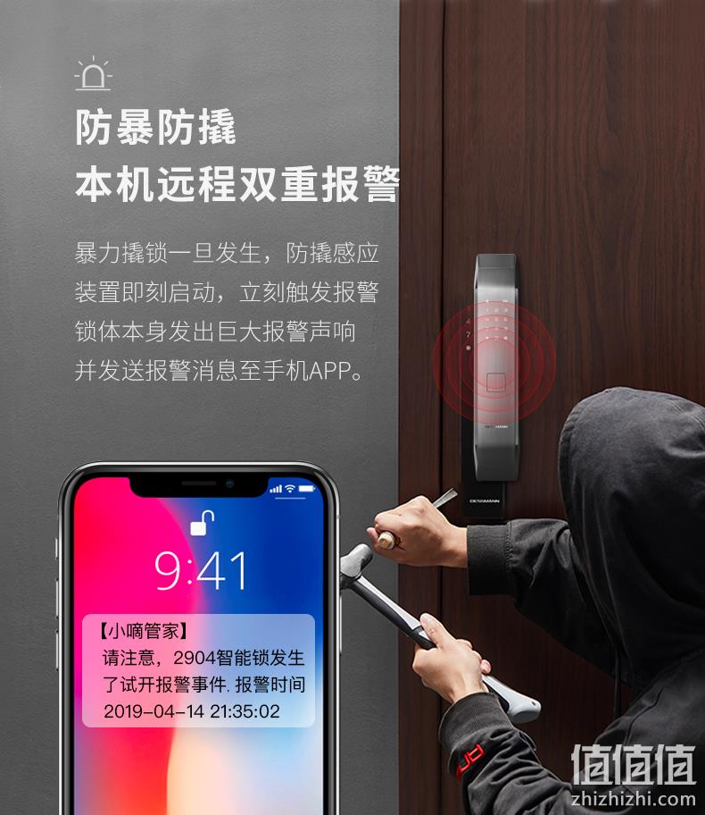 19年红点设计奖 高端全自动开门：德施曼 智能指纹锁 Q5 1日0点：1989元包邮（上次2099元） 值值值-买手聚集的地方
