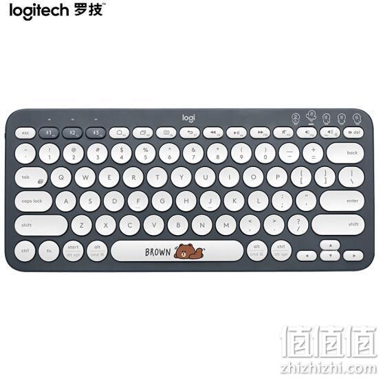 Logitech 罗技 K380 多设备蓝牙键盘 LINE FRIENDS系列-布朗熊 209元包邮 值值值-买手聚集的地方