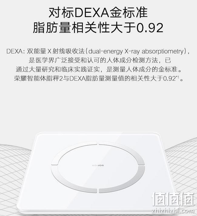 对标DEXA金标准，大数据定制计划：荣耀 智能体脂秤2 蓝牙版 3日0点79元包邮 值值值-买手聚集的地方