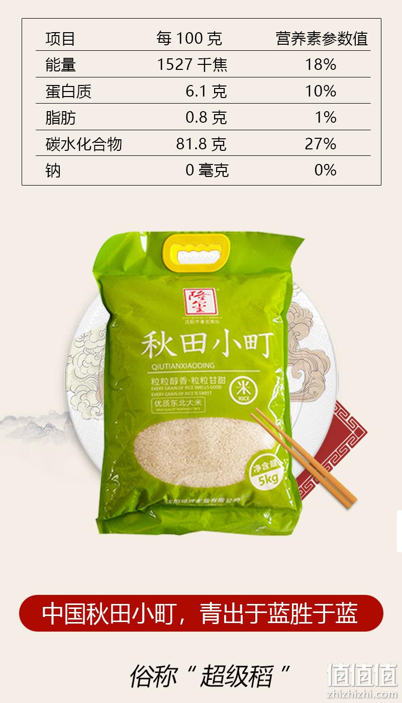 免淘洗，隆玺 秋田小町东北大米 10斤 券后29.9元包邮 值值值-买手聚集的地方