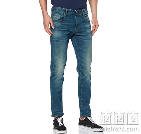 W30/L34码，G-Star Raw 3301系列 男士修身牛仔裤 prime直邮到手334.23元 值值值-买手聚集的地方