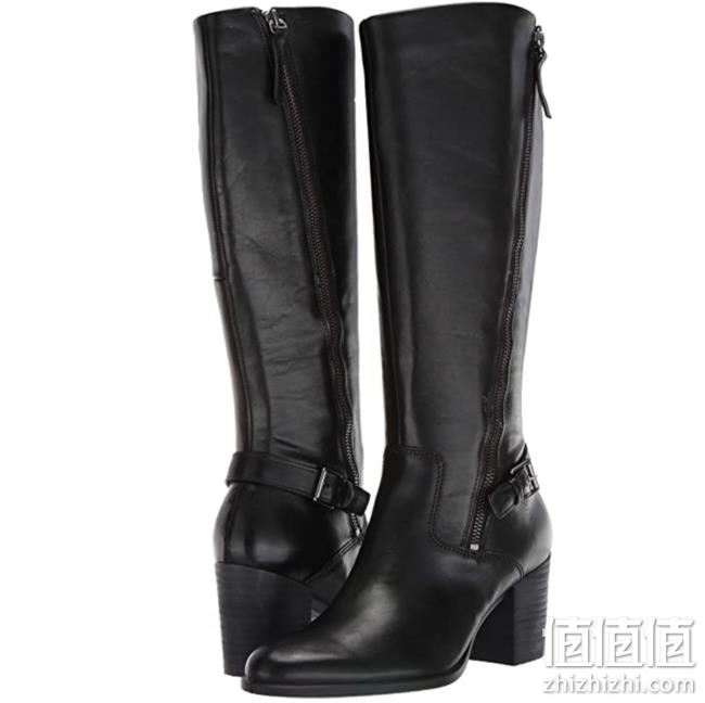 库存浅！36码，ECCO 爱步 型塑 Shape 55 女士真皮粗跟长靴 ￥577.53 prime直邮到手631元（京东国际同系列类似款1398元） 值值值-买手聚集的地方