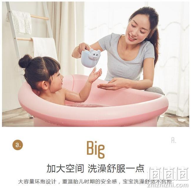 中国婴童十大品牌，坐立两用：2件 Rikang日康 婴儿洗澡盆 浴桶 RK-X1001 拍2件券后149元包邮，赠奶瓶x2个 值值值-买手聚集的地方